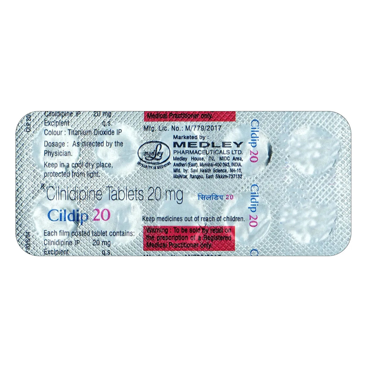 CILDIP -T TAB - Strip of 10 tablets