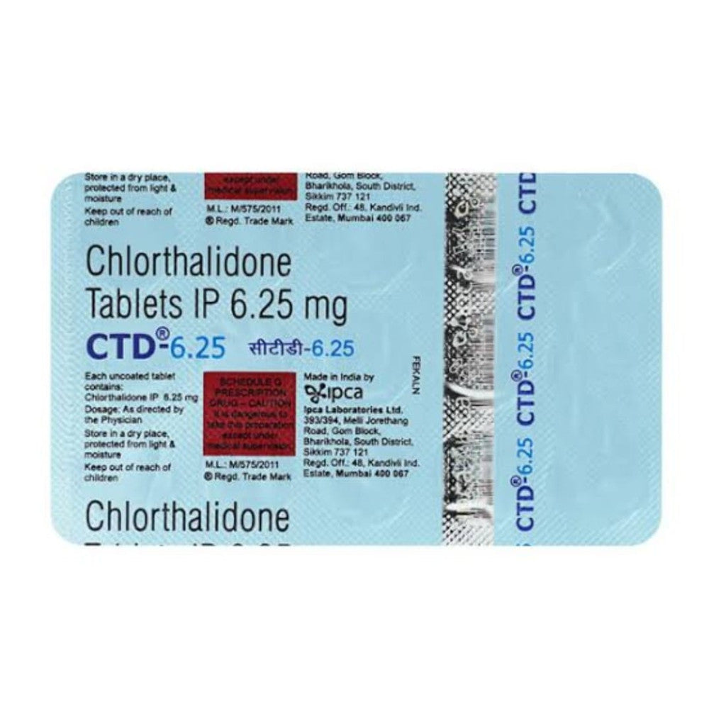 CTD 6.25 TAB - Strip of 10 tablets