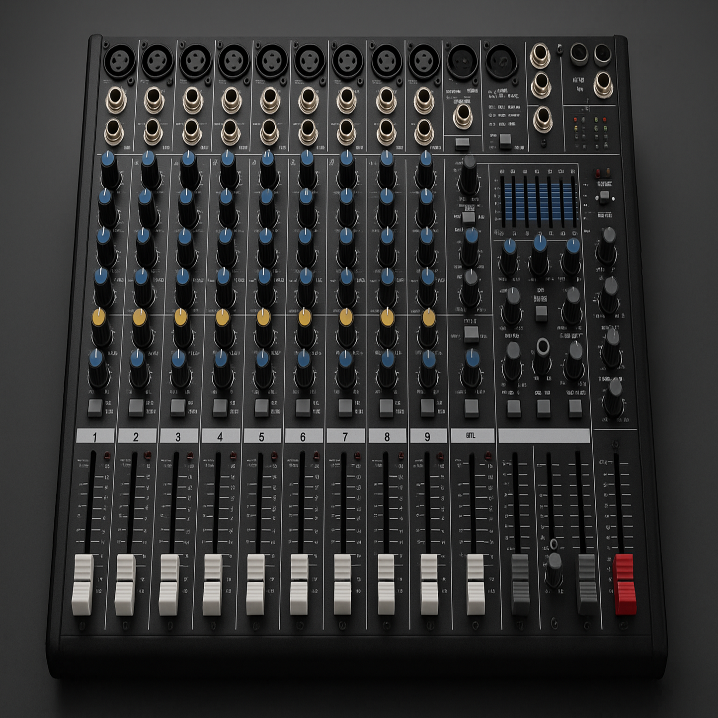 UNE-FEX MIXER , XA16 8 Mic, 4 Aux, 2 Monitor, 48V , Phantom Power,Reverb, Delay,Xlr, Phone out,USB, BT,4 Group out