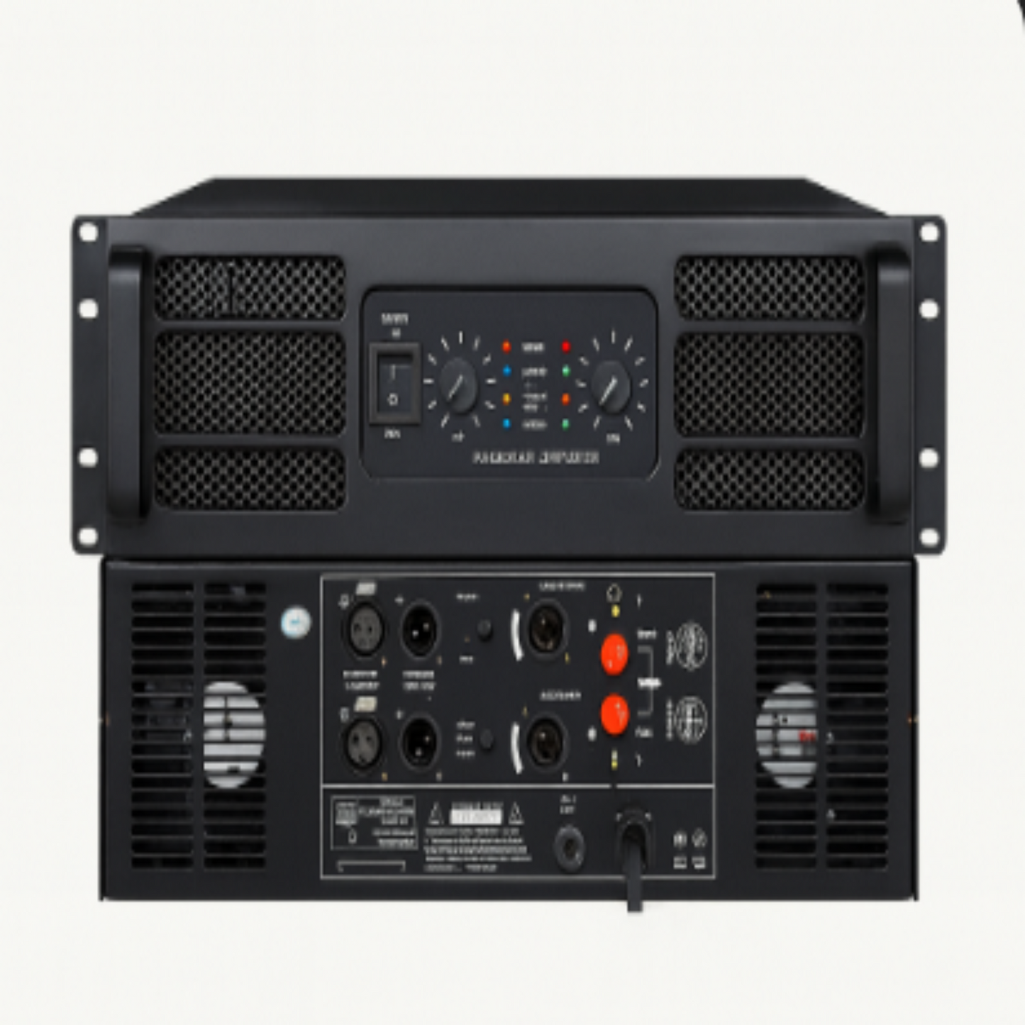 UNEFEX modern amplifier Model: 8000 Out Put 8Ω: 2000w × 2, Out Put 4Ω: 3200w × 2, Out Put 2Ω: 4000w × 2, Out Put Circuit: Class GB, Gross Weight: 48.5 kg