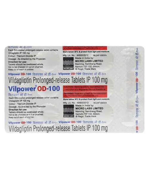 VILPOWER OD 100 TAB - Strip of 4 tablets