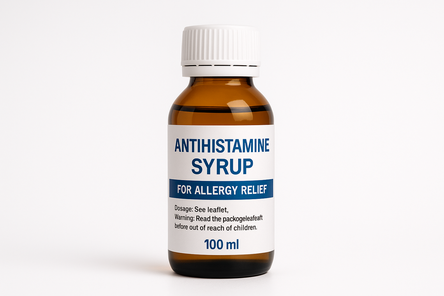 Antihistamine Syrup for allergy relief, 100ml.