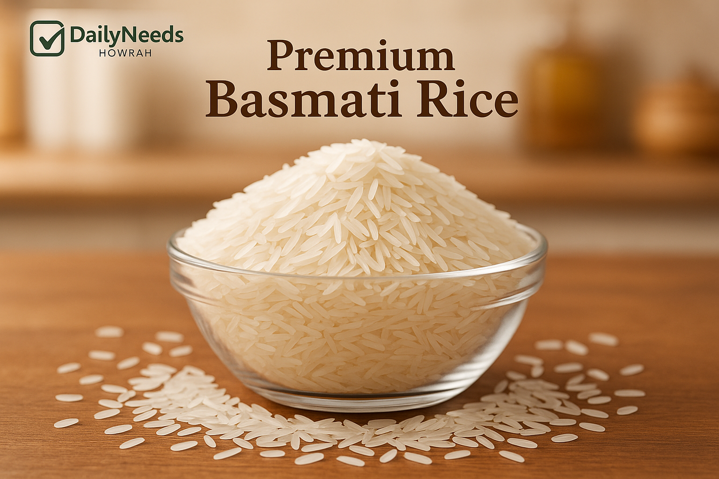 Basmati Rice from DailyNeeds Howrah\
Premium basmati rice for daily cooking.\