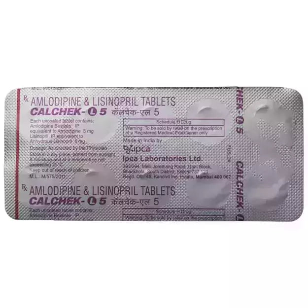 CALCHEK-L 5 TAB - Strip of 15 tablets