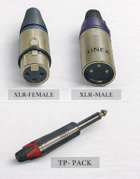 UNEFEX; - XLR-Female ;XLR-Male ;TP-Pack