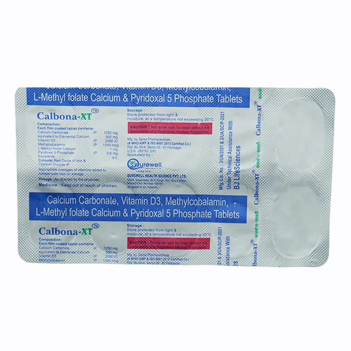 CALBONA-XT TABS - Strip of 10 tablets