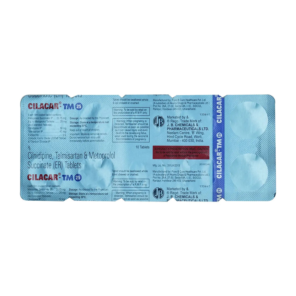 CILAHEART-TM 25MG - Strip of 10 tablets