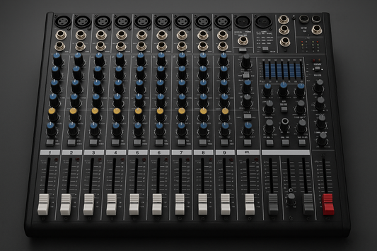 UNE-FEX MIXER , XA16  8 Mic, 4 Aux, 2 Monitor, 48V , Phantom Power,Reverb, Delay,Xlr, Phone out,USB, BT,4 Group out