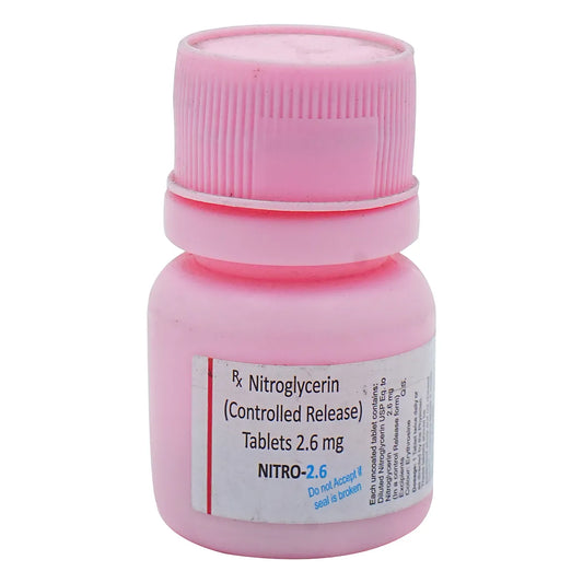 NITRO 2.6MG - Strip of 10 tablets