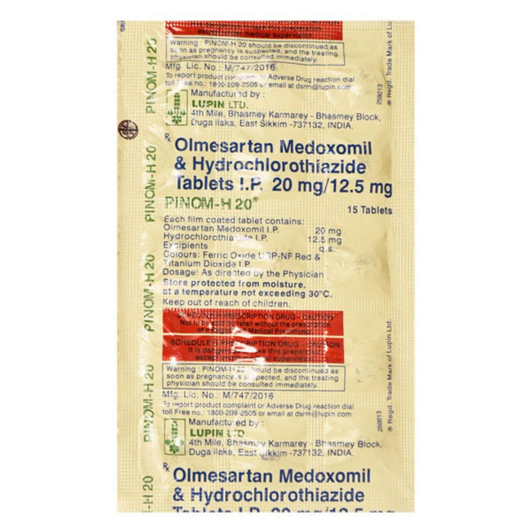 PINOM H 20MG - Strip of 10 tablets