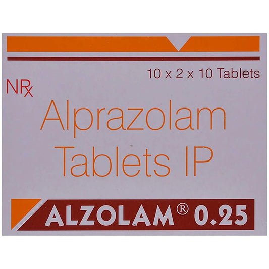 ALZOLAM 0.25MG - Strip of 10 tablets