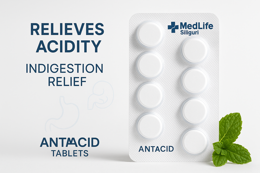 Antacid Tablets from MedLife Siliguri\
Relieves acidity and indigestion.\
