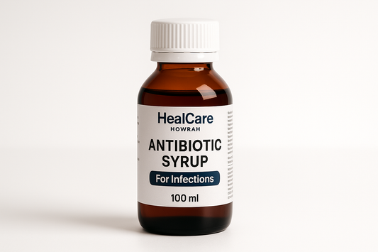 Antibiotic Syrup from HealCare Howrah\
Antibiotic syrup for infections, 100ml.\
