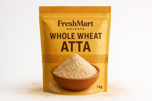 Atta Flour from FreshMart Kolkata\
Whole wheat atta flour for chapatis.\
