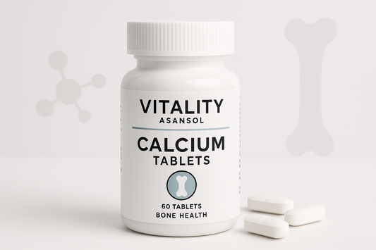 Calcium Tablets from Vitality Asansol\
Calcium tablets for bone health.\
