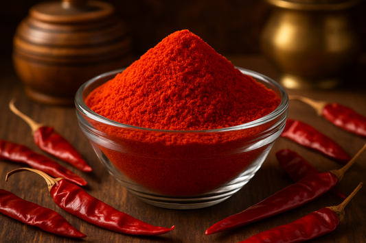 Chilli Powder from Grocer Siliguri
Spicy red chilli powder for cooking.
