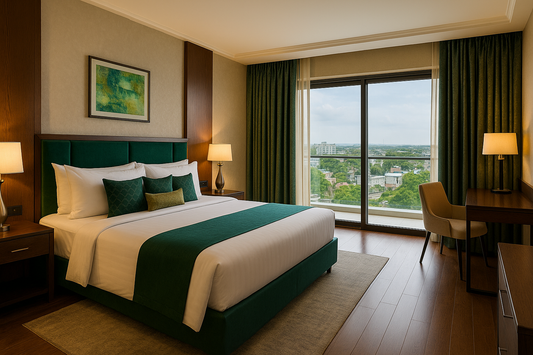 Deluxe Room at Hotel Emerald Durgapur
Spacious deluxe room in Durgapur with balcony view.
