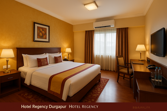 Deluxe Room at Hotel Regency Durgapur
Spacious deluxe room in Durgapur with modern amenities.
