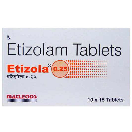 ETIZOLA 0.25MG TAB - Strip of 10 tablets