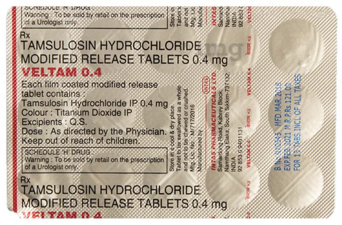 VELTAM 0.4MG TAB - Strip of 10 tablets