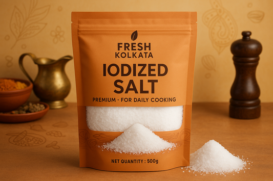 Salt from Fresh Kolkata \
Iodized salt for daily cooking.\
