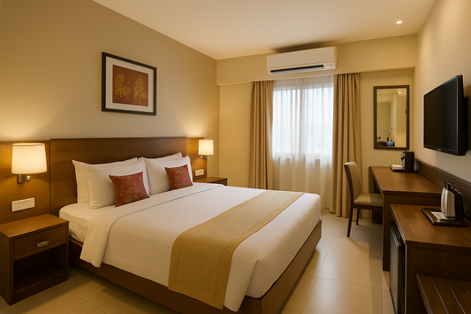 Standard Room at City Inn Asansol
Comfortable standard room in Asansol with modern amenities.
