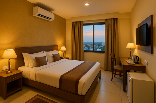 Standard Room at Hotel Emerald Durgapur
Cozy standard room in Durgapur with essential amenities.
