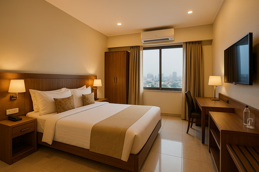 Standard Room at Hotel Oasis Kolkata
Comfortable standard room in Kolkata with modern amenities.
