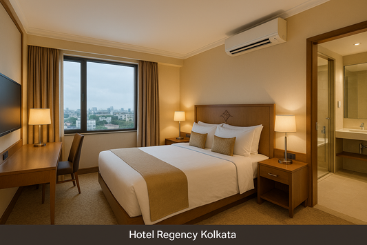 Standard Room at Hotel Regency Kolkata
Comfortable standard room in Kolkata with modern amenities.
