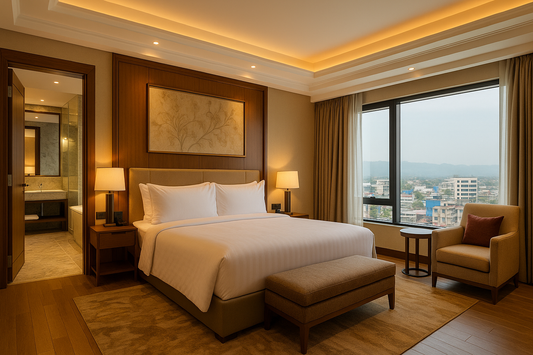 Suite at Hotel Vista Siliguri
Luxury suite in Siliguri with premium facilities.
