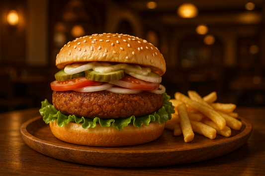 Veg Burger at Grill House Siliguri\
Juicy veg burger with fresh toppings.\
