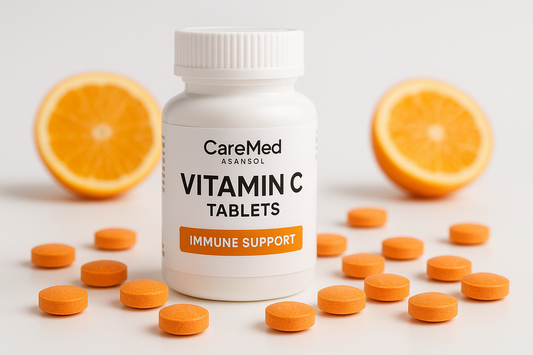 Vitamin C Tablets from CareMed Asansol\
Immune-boosting vitamin C tablets.\
